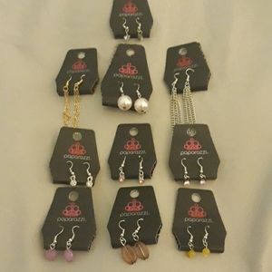 13 pairs of earrings